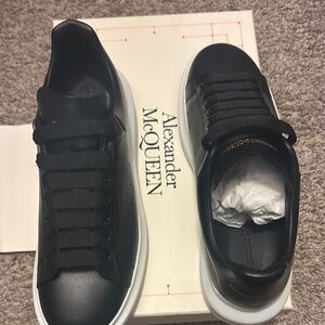 Alexander McQueen Black and White Sneakers Modern Design